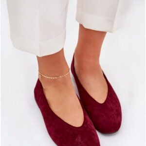 Step In Style Baleriny Zamszowe | Model Osallin QQ-202 Bordo