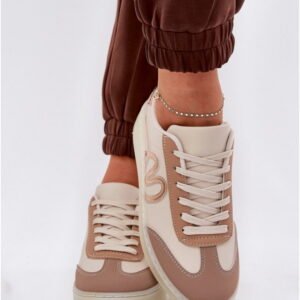 Step In Style Sneakers Skórzane | Iladira C2038-4 Gold/Beige Damskie