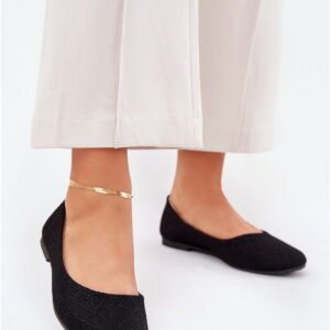 Step In Style Baleriny Tekstylne | Tatorelis 25BL02-9047 Black Damskie