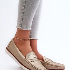 Step In Style Mokasyny Skóra Ekologiczna | Model Nestalia 834281 Gold Damskie