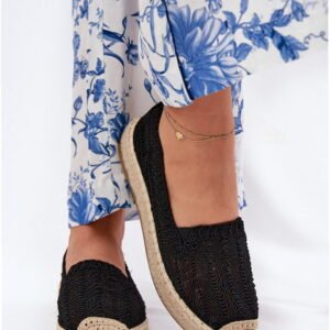 Vinceza Espadryle Tekstylne | Model 17392 Black Damskie