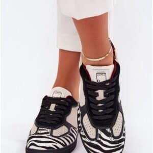 Step In Style Sneakers Skóra Naturalna | Daniel Lopez Ss2d4015 Zebra Beige