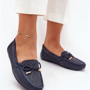 Step In Style Mokasyny Skóra Ekologiczna | Mirisa Vg250 Navy Damskie