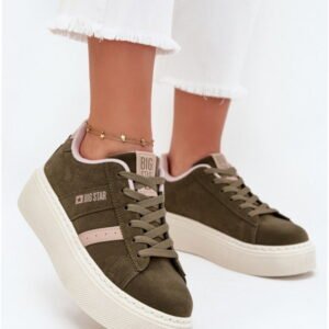 Big Star Sneakers Skóra Ekologiczna | Model Ss274349 Green Damskie