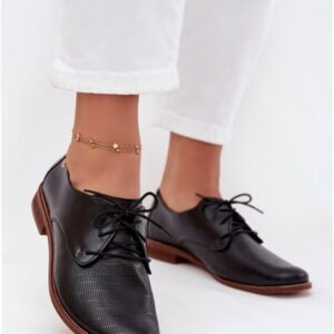 Step In Style Półbuty Skórzane | Model Zazoo 4238 Black Damskie