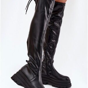 Step In Style Kozaki Skóra Ekologiczna | Erisna Ns399 Black Damskie