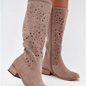 Step In Style Kozaki Zamszowe | Orchides Ns525p Beige