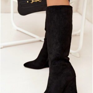 Step In Style Kozaki Damskie Zamszowe | Model Rosina 5123 Black