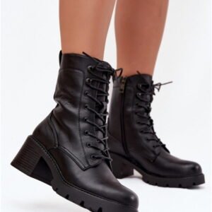 Vinceza Botki Skóra Ekologiczna | Model 89136 Black Damskie