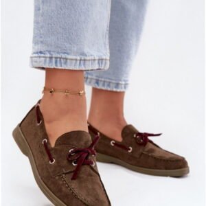 Step In Style Mokasyny Zamszowe | Model Calivra G482 Dark Green Damskie