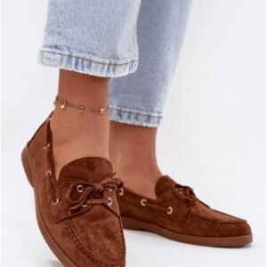 Step In Style Mokasyny Zamszowe | Calivra G482 Camel Damskie