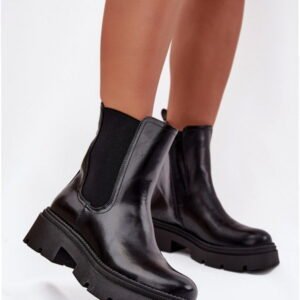 Step In Style Botki Sztyblety Skóra Ekologiczna | Niviane 5863 Black Damskie