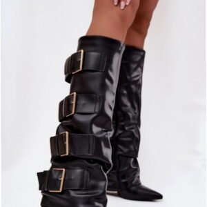 Step In Style Kozaki Skóra Ekologiczna | Model Isavelle 7677a Black Damskie