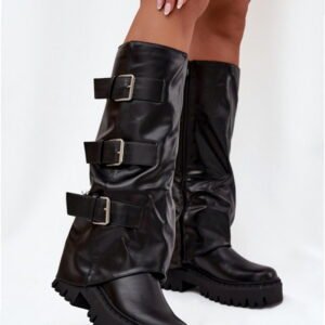 Step In Style Kozaki Skóra Ekologiczna | Model Isavine WZ-112 Black Damskie