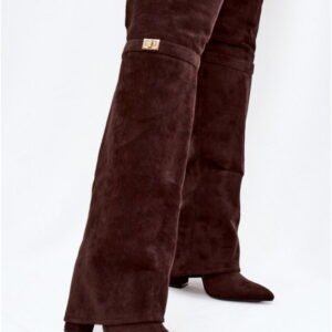 Step In Style Kozaki Zamszowe | Model Serelle CLS-593 Czekolada Damskie