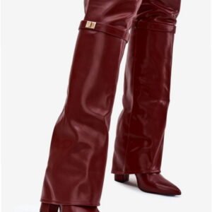 Step In Style Kozaki Skóra Ekologiczna | Model Serelle CLS-593 Bordo Damskie