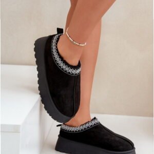 Step In Style Kapcie Ocieplane | Model Tamilda FA-183 Black