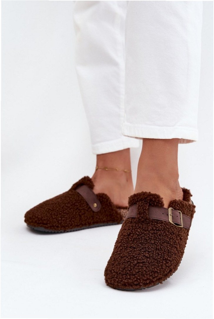 Step In Style Kapcie z Futerkiem | Model Lorivine L2871 Brown