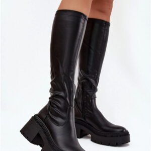 Step In Style Kozaki Eko Skóra | Florinne 9671a Black Damskie