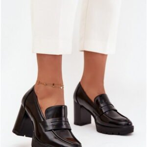 Step In Style Półbuty Skóra Ekologiczna | Model Ilyssia 1137 Black Damskie