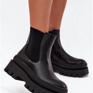 Step In Style Botki Damskie Skóra Ekologiczna | Ismira Nc1328 Black