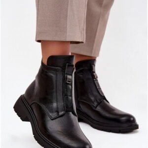 Jezzi Botki Skóra Ekologiczna | Roselle Rmr2501-1 Black Damskie