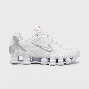 Nike Shox TL White Metallic Silver Max Orange AR3566-100 - Białe