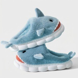 Klapki Rekinki Błękitny Damskie PRD-003