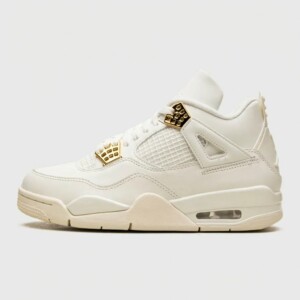 Buty NIKE AIR JORDAN 4 Metallic Gold kremowe AQ9129-170
