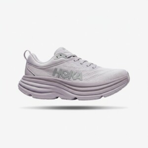Sneakersy Hoka Bondi 8, unisex, cholewka z siatki technicznej, wkładka Ortholite Hybrid, kolor fioletowy biały 1127952-LMEL