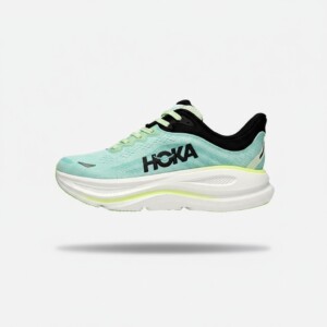 Sneakersy Hoka Bondi 9, unisex, siatka i syntetyk, kolor turkusowy czarny, amortyzacja MetaRocker, 1162011-LNMT