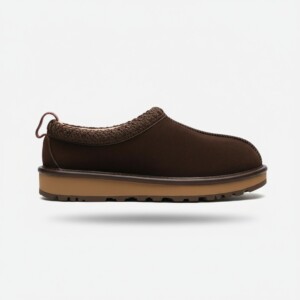 Kapcie UGG Tasman GTX Slipper, brązowy zamsz, futrzana wyściółka, podeszwa gumowa, unisex 1171304-DDC
