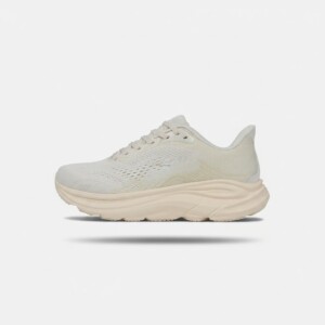 Sneakersy Hoka Clifton 11, damskie, kolor Alabaster Oat Milk, cholewka siatka inżynierska, podeszwa MetaRocker, 1176573-ALK