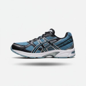 Sneakersy ASICS Gel-1130 Black Ice Blue, unisex, cholewka z siatki i syntetyku, amortyzacja pięty GEL, 1203A967-400