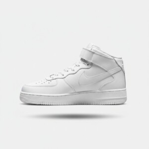 Sneakersy Nike Air Force 1 Mid 07 White/White, cholewka skóra naturalna, podeszwa guma non-marking, unisex 315123-111
