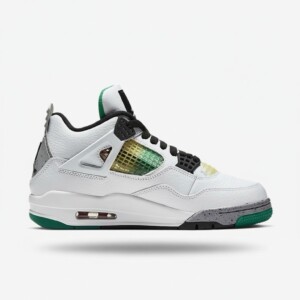 Sneakersy Air Jordan 4 Rasta, unisex, cholewka skóra tumbled leather, siatka rasta, podeszwa guma, amortyzacja Air AQ9129-100