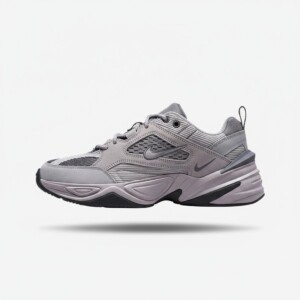 Sneakersy Nike M2K Tekno, Atmosphere Grey, unisex, zamsz, siatka, syntetyk, chunky midsole, guma, BV0074-001