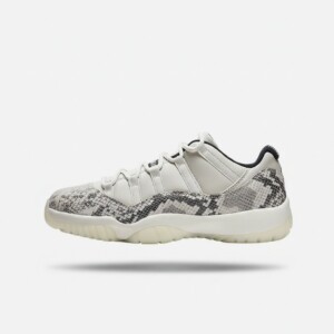 Sneakersy Air Jordan 11 Low, Snakeskin Light Bone, skóra, podeszwa Air z płytą carbon, unisex, szary CD6846-002