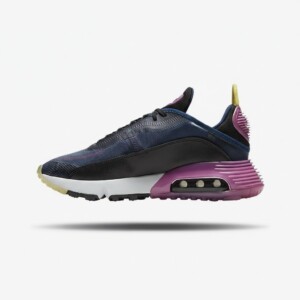 Sneakersy Nike Air Max 2090, granatowo-fioletowe, siatka i syntetyk, unisex, CK2612-400
