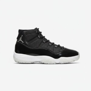 Sneakersy Air Jordan 11 Jubilee, unisex, cholewka skóra lakierowana, carbon, poduszka Nike Air, czarno-biały CT8012-011