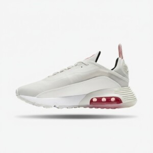 Nike Air Max 2090, sneakersy męskie, cholewka siatka, wstawki syntetyk, kolor biały czerwony, CV8727-101