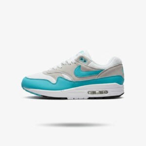 Sneakersy Nike Air Max 1 SC Aquatone, cholewka skóra, tkanina i siatka, Max Air, unisex, biały turkusowy, DZ4549-001
