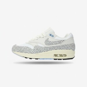 Sneakersy Nike Air Max 1 87 Safari, unisex, skóra naturalna i siatka, poduszka Max Air w pięcie, beżowo-szary, FB5059-100