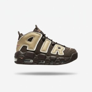 Sneakersy unisex Nike Air More Uptempo 96, Baroque Brown, cholewka zamszowa, poduszka Max Air w pięcie, podeszwa gumowa FB8883-200