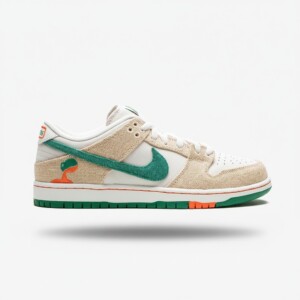 Sneakersy Nike SB Dunk Low Jarritos, unisex, skóra i zamsz, guma, Zoom Air, beżowo-biały FD0860-001