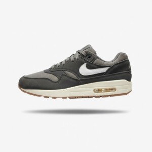 Sneakersy Nike Air Max 1 Premium Crepe Soft Grey, unisex, zamsz i konopie, poduszka Max Air, podeszwa krepa FD5088-001