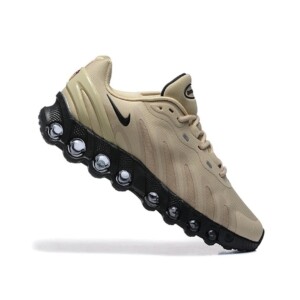 Sneakersy Nike Air Max DN8, konstrukcja siatka i syntetyk, kolor beżowo-czarny, unisex, FQ7860-200