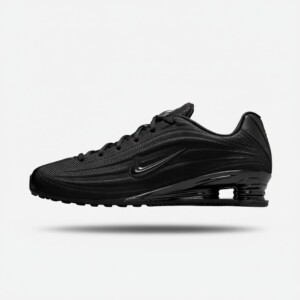 Sneakersy Nike Shox Z, czarne, unisex, cholewka siatka i syntetyk, kolumny Shox w pięcie, podeszwa guma waflowy bieżnik HQ7540-003