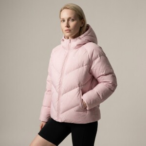 Kurtka Nike Sportswear Windpuffer Storm-FIT Loose Hooded Down Jacket Pink Foam