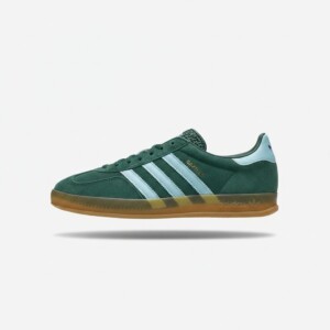 Sneakersy adidas Gazelle Indoor Collegiate Green, zamsz i skóra, podeszwa gumowa, unisex, IG9979